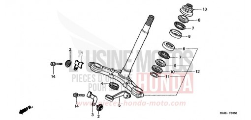 STEERING STEM XR100R1 de 2001